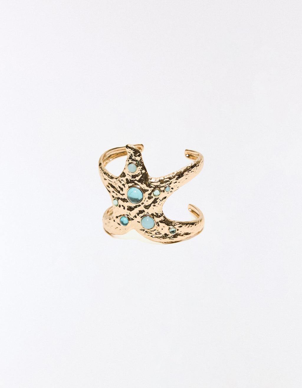 Bracelete estrela-do-mar dourado