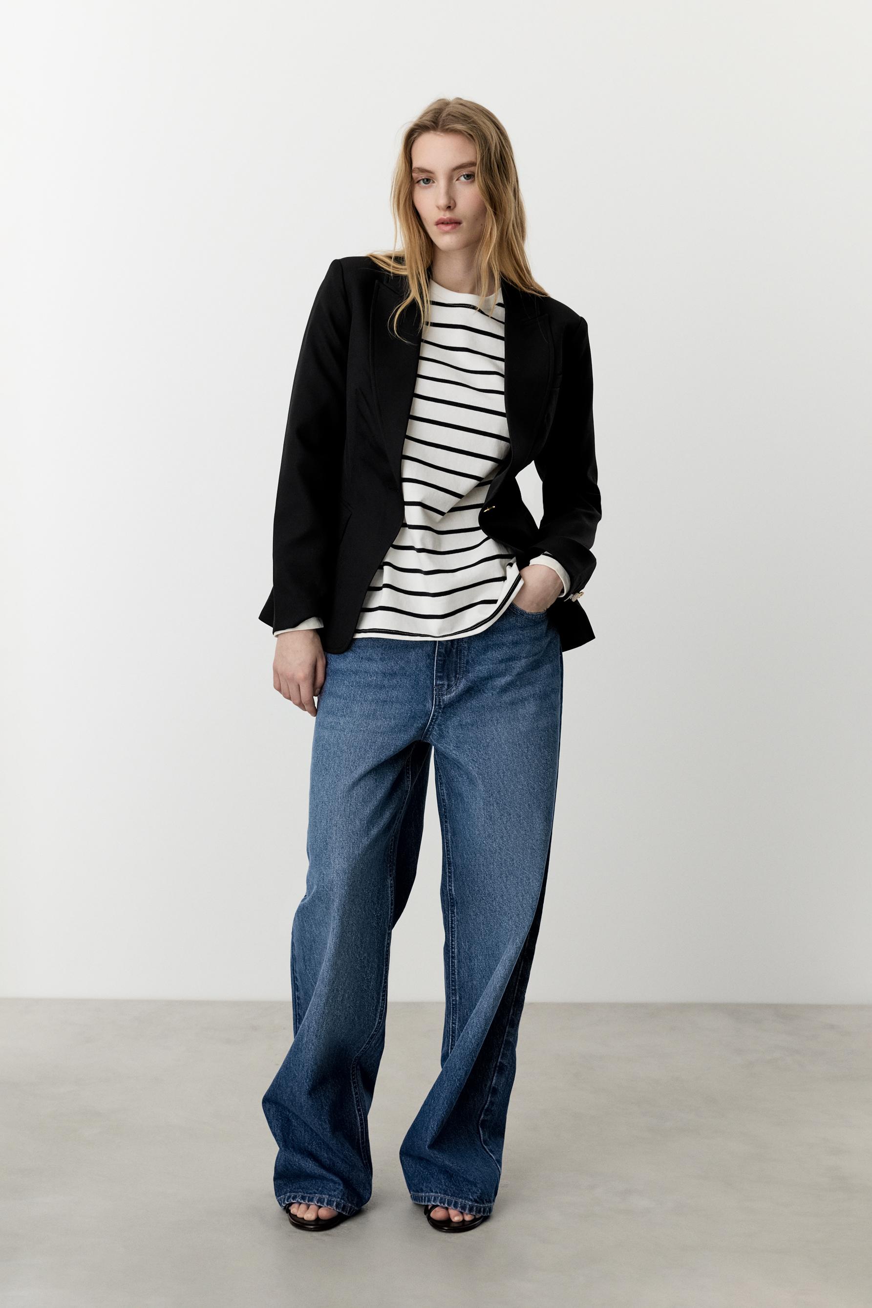 Blazer entalhado preto