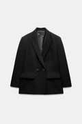 Blazer oversized trespassado preto