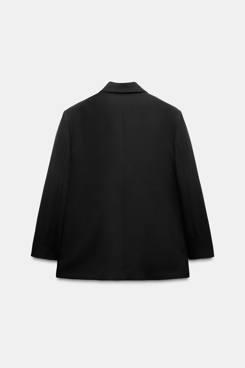 Blazer oversized trespassado preto